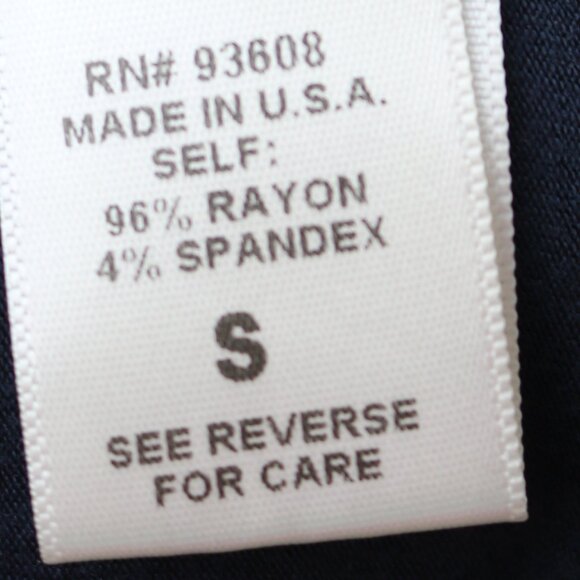 Matty M Navy Blue Overlay Top Low Back Knit Rayon Sleeveless Maxi Dress Sz SMALL - Picture 8 of 8